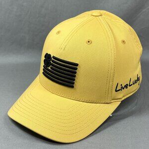Black Clover Flag Live Lucky Snapback Hat Yupoong Yellow Golf Performance Mens